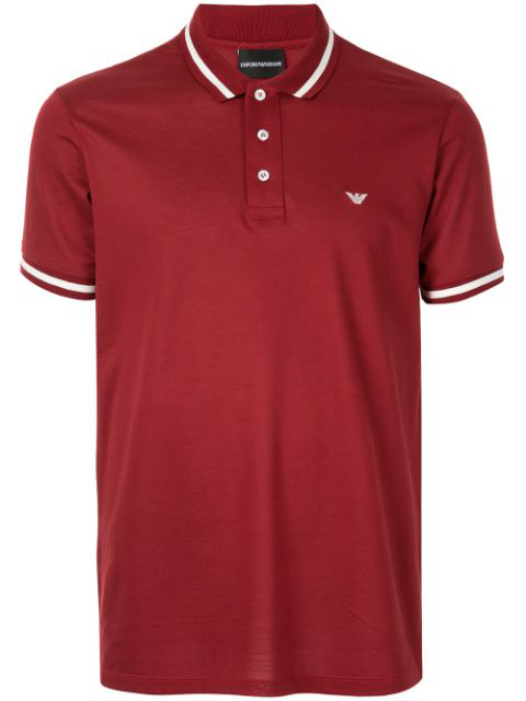 armani red polo shirt