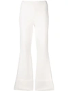 Stella Mccartney Compact Knit Trousers In White