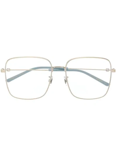 Gucci Eyewear Square Shaped Glasses - 银色 In Silver