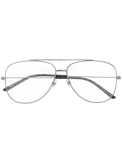 Gucci Aviator Metal Glasses In Black