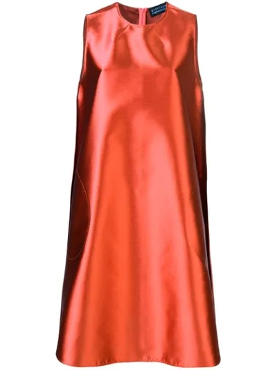 Gianluca Capannolo Sleeveless A-line Dress In Orange