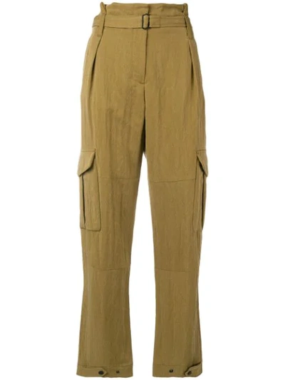 Rag & Bone Tilda Cargo Trousers In Green