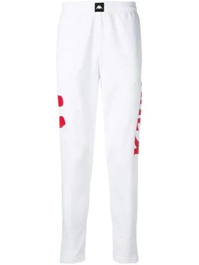 Kappa Track Trousers In White