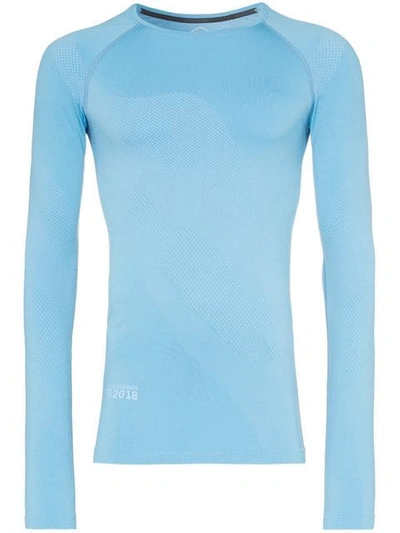 Asics X Kiko Seamless Long-sleeved T-shirt In Blue