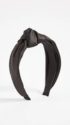 Eugenia Kim Maryn Knotted Satin Headband In Black