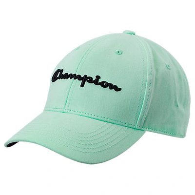 Champion Classic Twill Hat In Green Cotton/twill