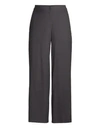 Eileen Fisher Wide-leg Crop Trousers In Graphite