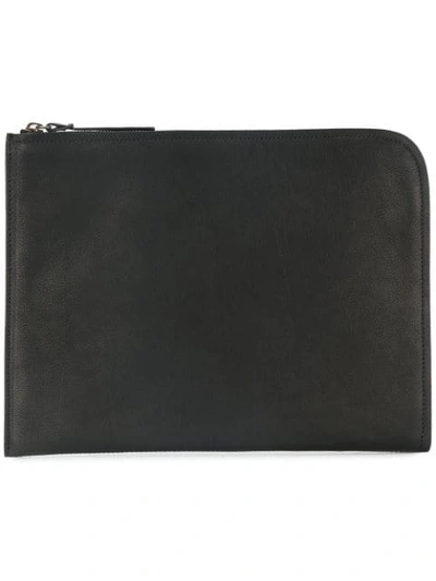 Officine Creative Tablet Zipped Clutch In Black