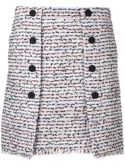 Karl Lagerfeld Bouclé Skirt In Blue