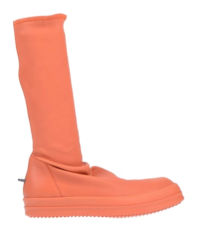 Rick Owens Boots In Orange
