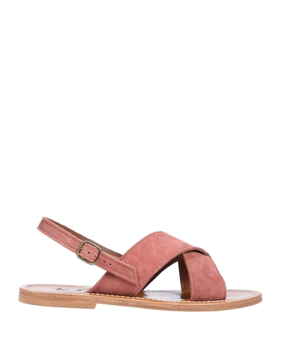 Kjacques Sandals In Pastel Pink