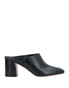 Tod's Leather Mules In Black