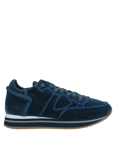 Philippe Model Sneakers In Dark Blue
