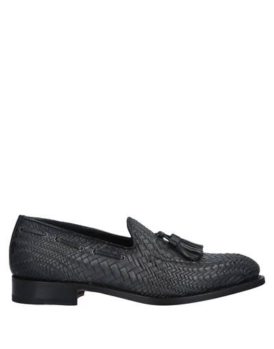 Santoni Loafers In Lead