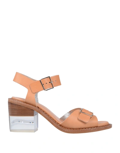 Robert Clergerie Sandals In Pale Pink