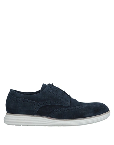Hundred 100 Laced Shoes In Dark Blue