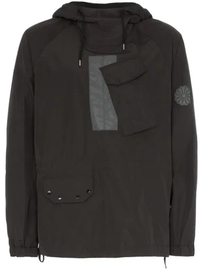 Ten C Drawstring Hooded Jacket In Black