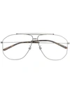 Gucci Eyewear Aviator Glasses - Silver