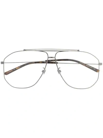 Gucci Eyewear Aviator Glasses - Silver