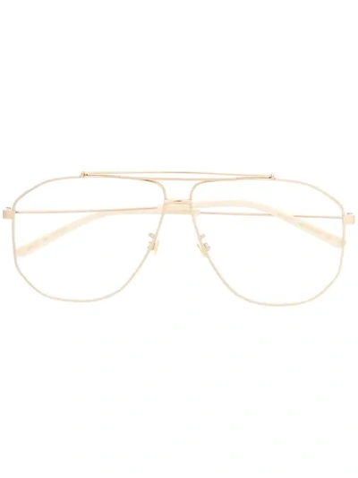 Gucci Eyewear Aviator Glasses - Gold