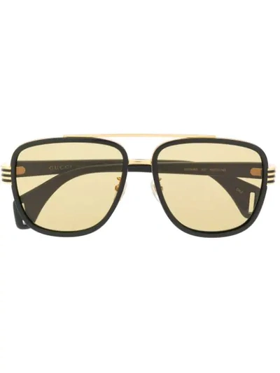 Gucci Aviator-frame Sunglasses In Black