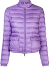 Moncler Puffer Jacket In Purple