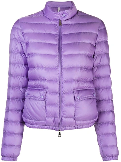 Moncler Puffer Jacket In Purple