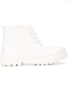 Givenchy Glaston Lace-up Rubber Rain Boots In White