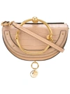 Chloé Nile Minaudiere Croc Bag In Neutrals