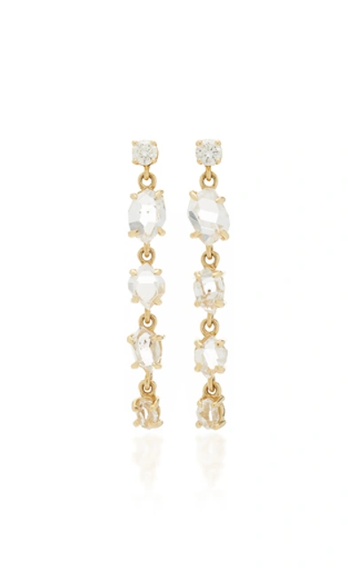 Ark Herkimer 18k Gold Diamond Earrings In White