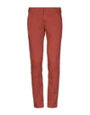 Entre Amis Casual Pants In Rust
