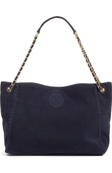 tory burch marion suede bag