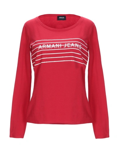 Armani Jeans T-shirt In Red