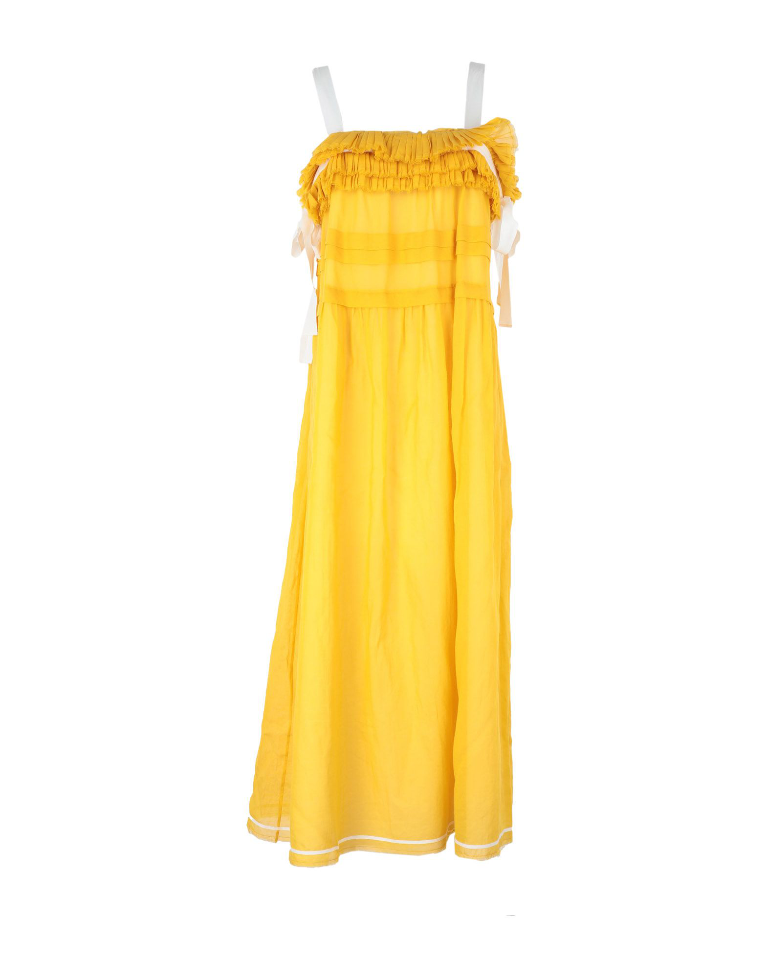 Philosophy Di Lorenzo Serafini Midi Dress In Yellow | ModeSens