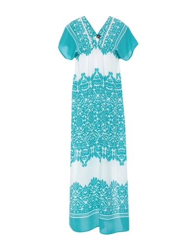 Christies Long Dress In Turquoise