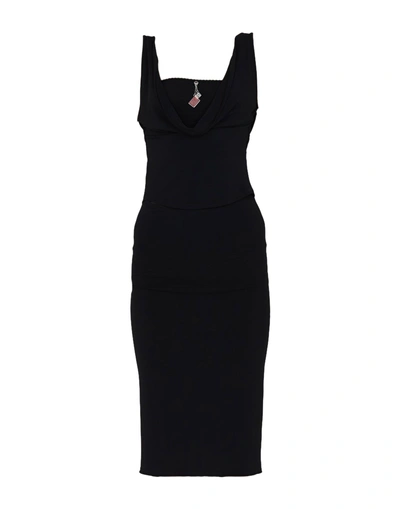Roberto Cavalli 3/4 Length Dresses In Black