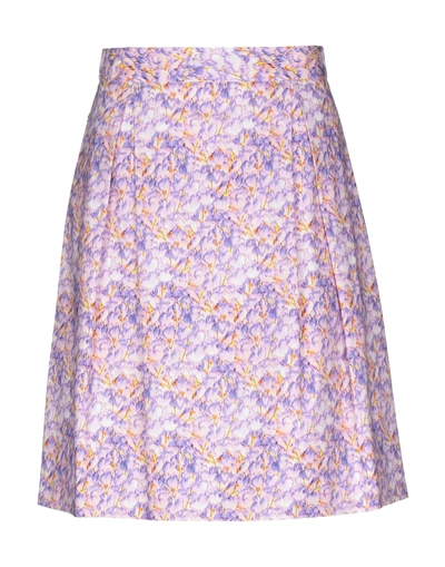 Blumarine Midi Skirts In Purple