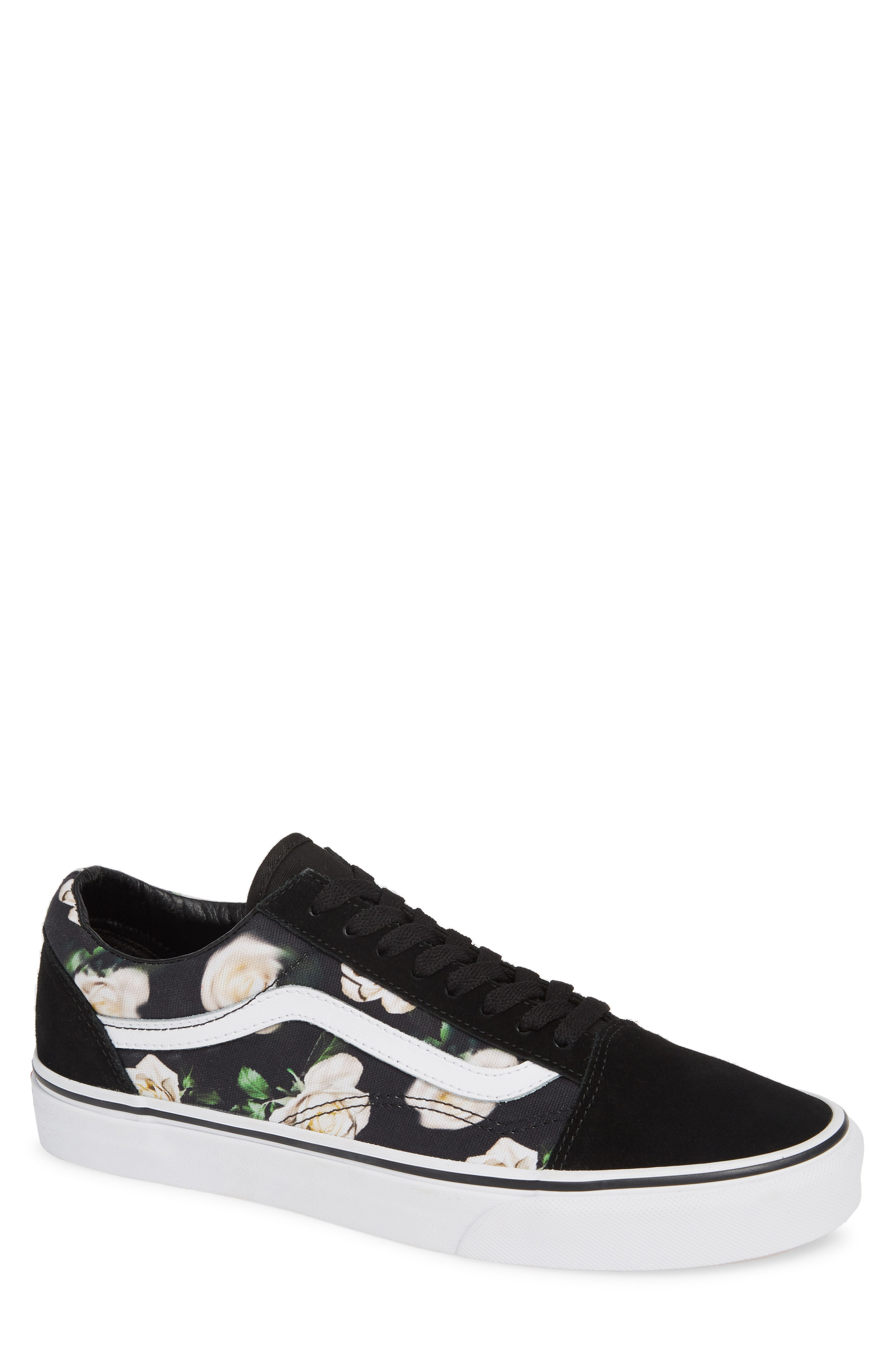 romantic floral old skool shoes