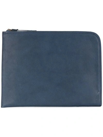 Officine Creative Rounded Leather Sleeve In Blue