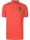 Hackett Short Sleeved Polo Shirt In Orange