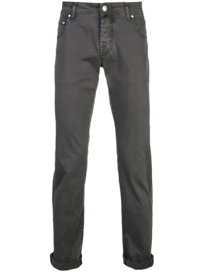 Jacob Cohen Slim Fit Jeans In Grey