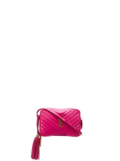Saint Laurent Lou Crossbody Bag In Pink