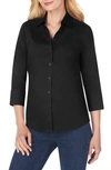 Foxcroft Mary Button-up Blouse In Black