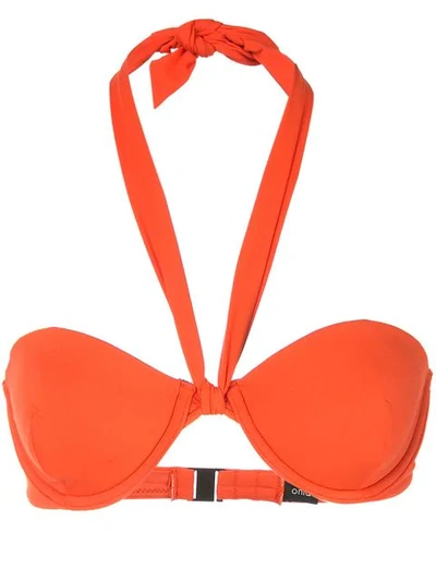 Onia Gaby Bikini Top In Red