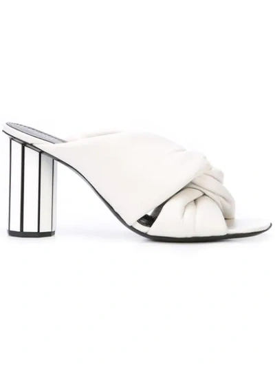 Proenza Schouler Mirror Heel Twist Mules In White