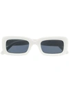 Stella Mccartney Rectangular Frame Sunglasses In 002 White White Smoke