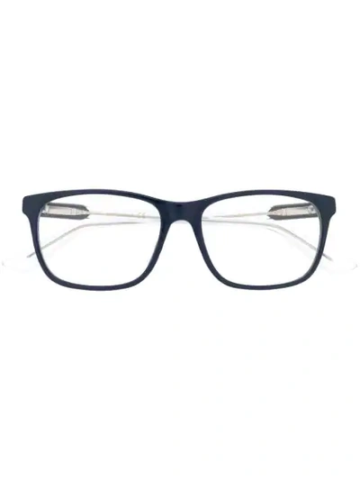 Gucci Rectangular Frame Glasses In Blue