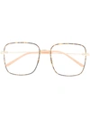 Gucci Eyewear Square Frame Glasses - Pink