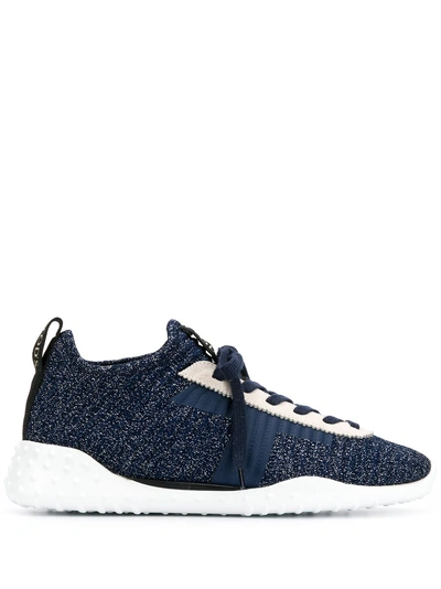 Tod's Blue Rubber Sole Sneakers - 蓝色