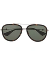 Gucci Aviator Sunglasses In Silver